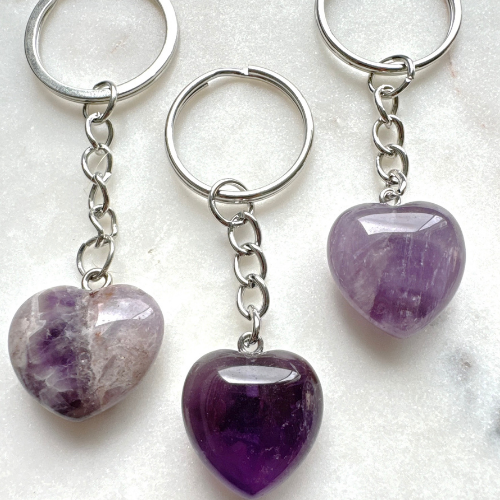 Amethyst Key Chain