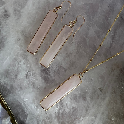 Rose Quartz Earrings