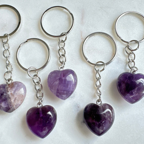 Amethyst Key Chain